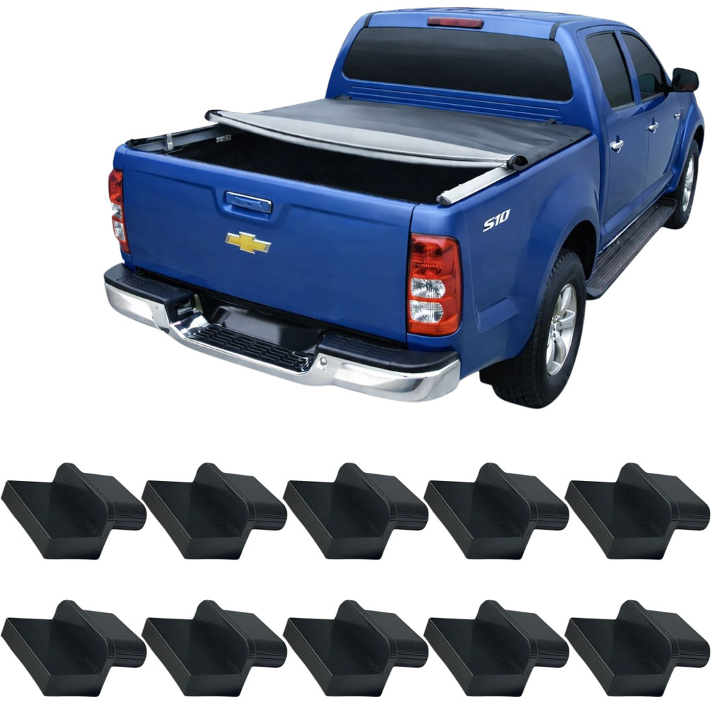 10 Unidade Ponteira Barra Capota Lona Maritima Cabine Gm S10
