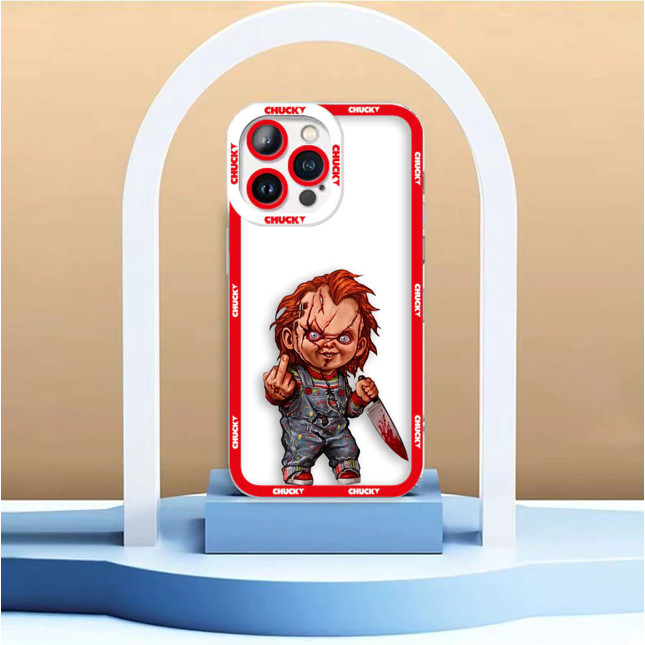 Impressão Chucky Bons Caras Claro Anjo Olhos Caso Para Apple iPhone 15 14 12 13 11 Pro 8 7 SE 2022 2020 Plus X XR XS Max