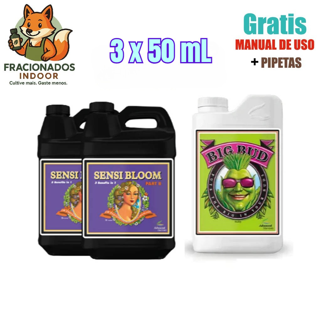 Fertilizante Sensi Bloom part A+B + Big Bud 3x 50ml