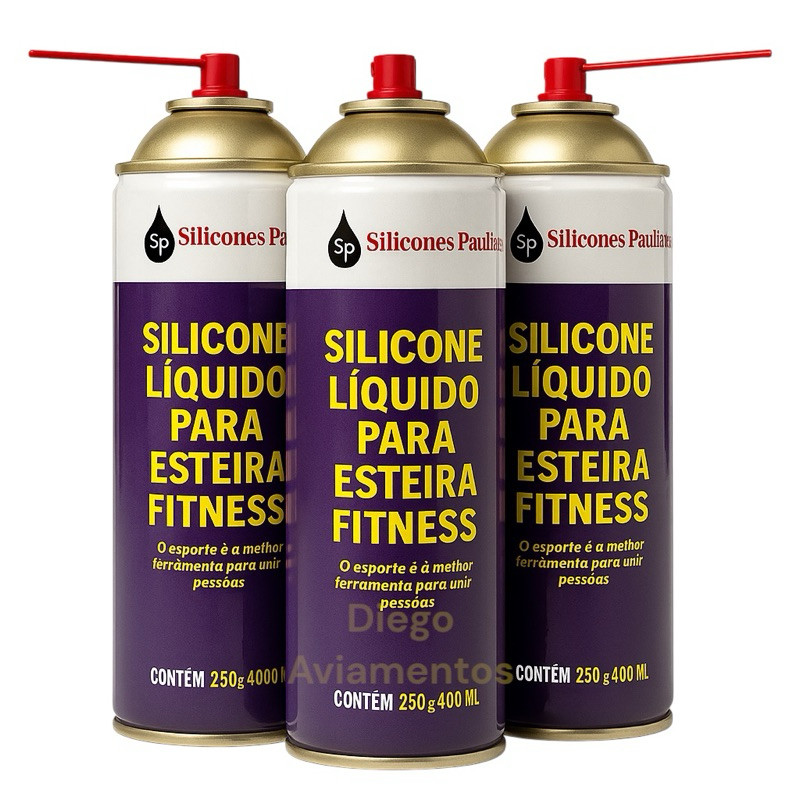 Kit 3 Silicone Lubrificante P/ Esteira Ergométrica 400ml em Oferta na Shopee