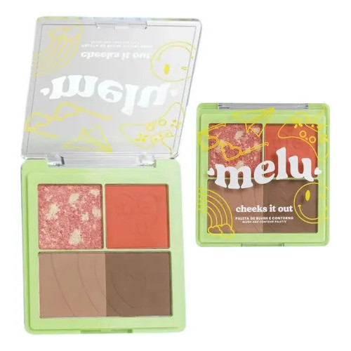 LANÇAMENTO Paleta De Blush E Contorno Cheeks It Out Melu By Ruby Rose - Paleta Multifuncional