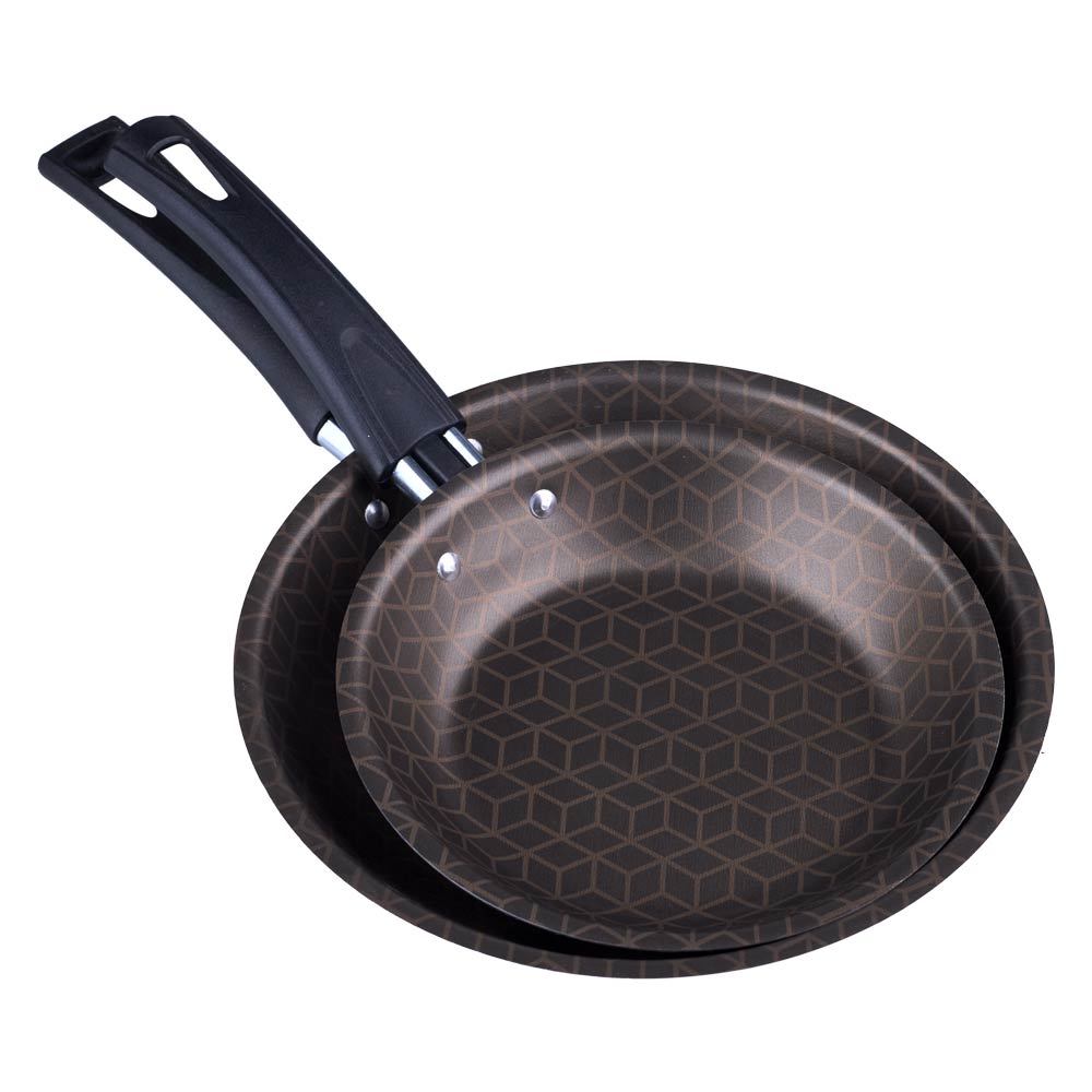 Conjunto de Frigideiras Antiaderente Oliveira Exclusive Vermelho 2 Peças em Oferta na Shopee