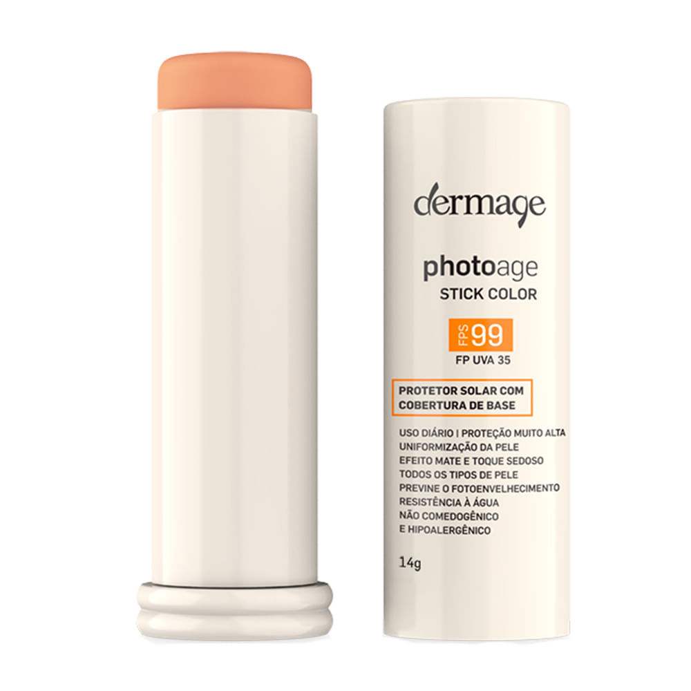 Protetor Solar Photoage Dermage Stick Color FPS99 Nude 16g em Oferta na Shopee