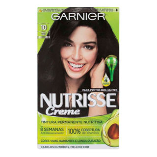 Tintura Creme Nutrisse Garnier Ônix 10 Kit em Oferta na Shopee