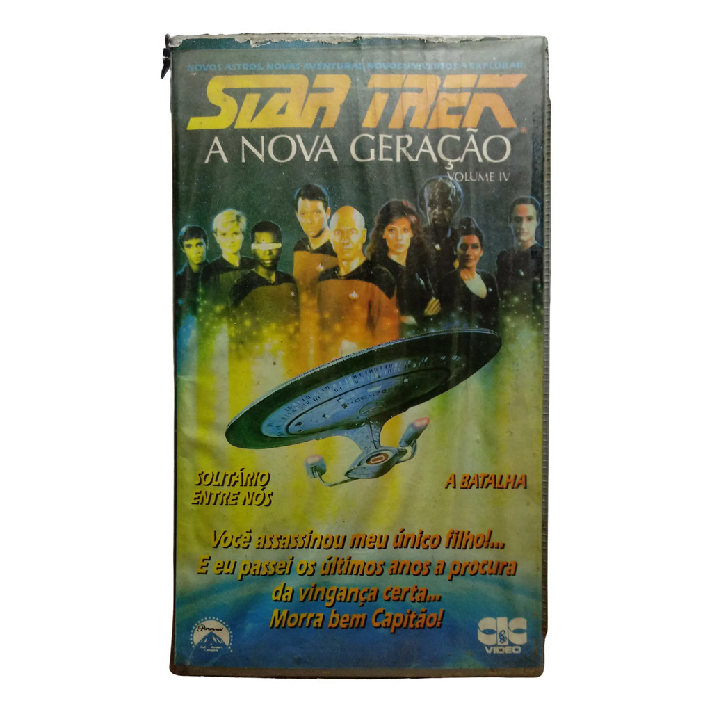 Vhs Star Trek A Nova Geração Vol 4 - Patrick Stewart