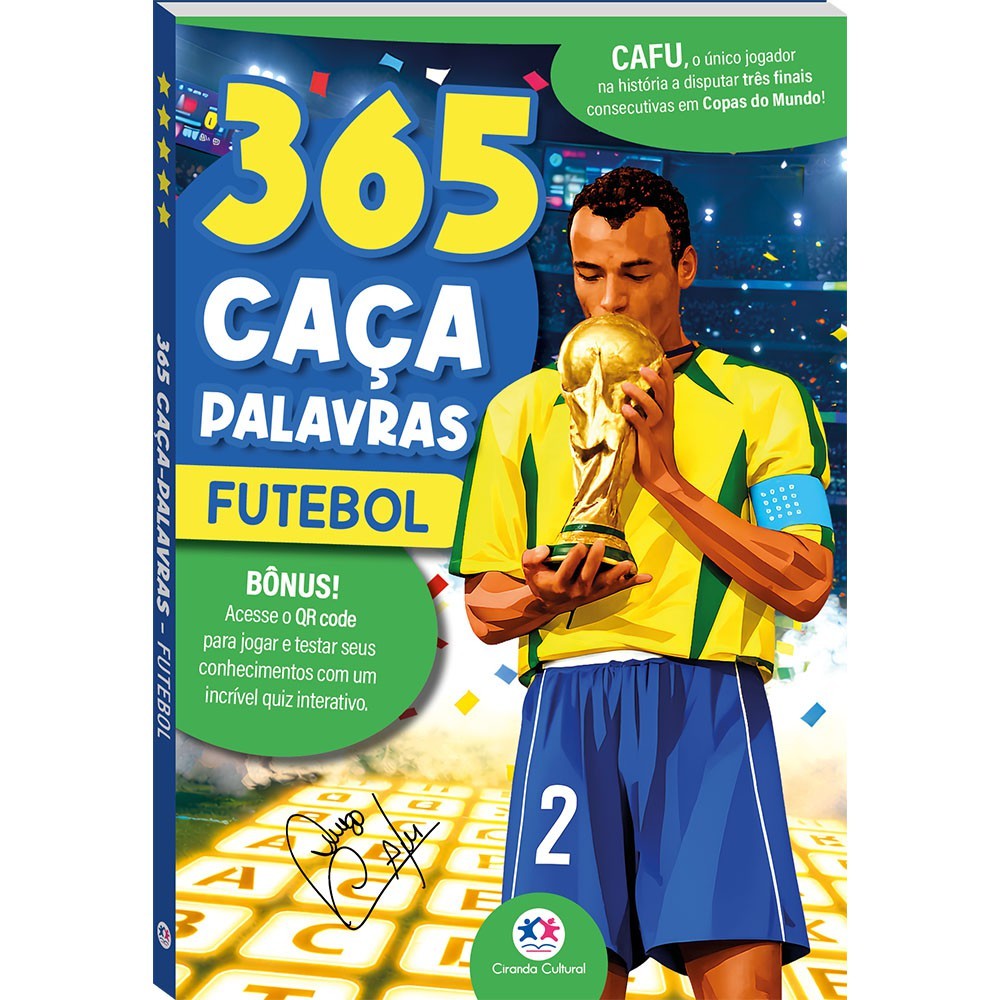 Livro 365 Caça-Palavras Futebol Cafu em Oferta na Shopee