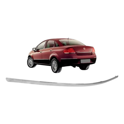 Friso Traseiro Direito Fiat Linea 2008 A 2016 Prateado