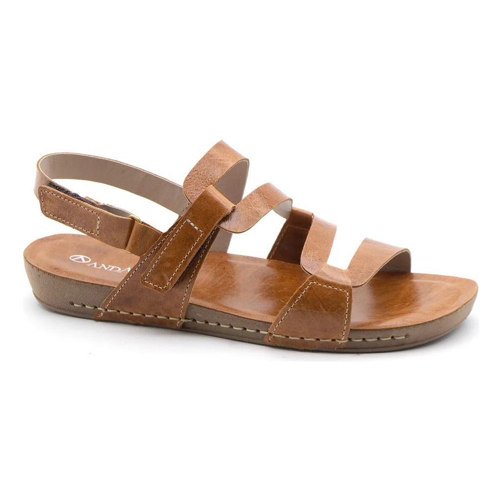 Sandália Feminina Andacco Flatform Rust Confortável Leve Casual Elegante Moda Feminina