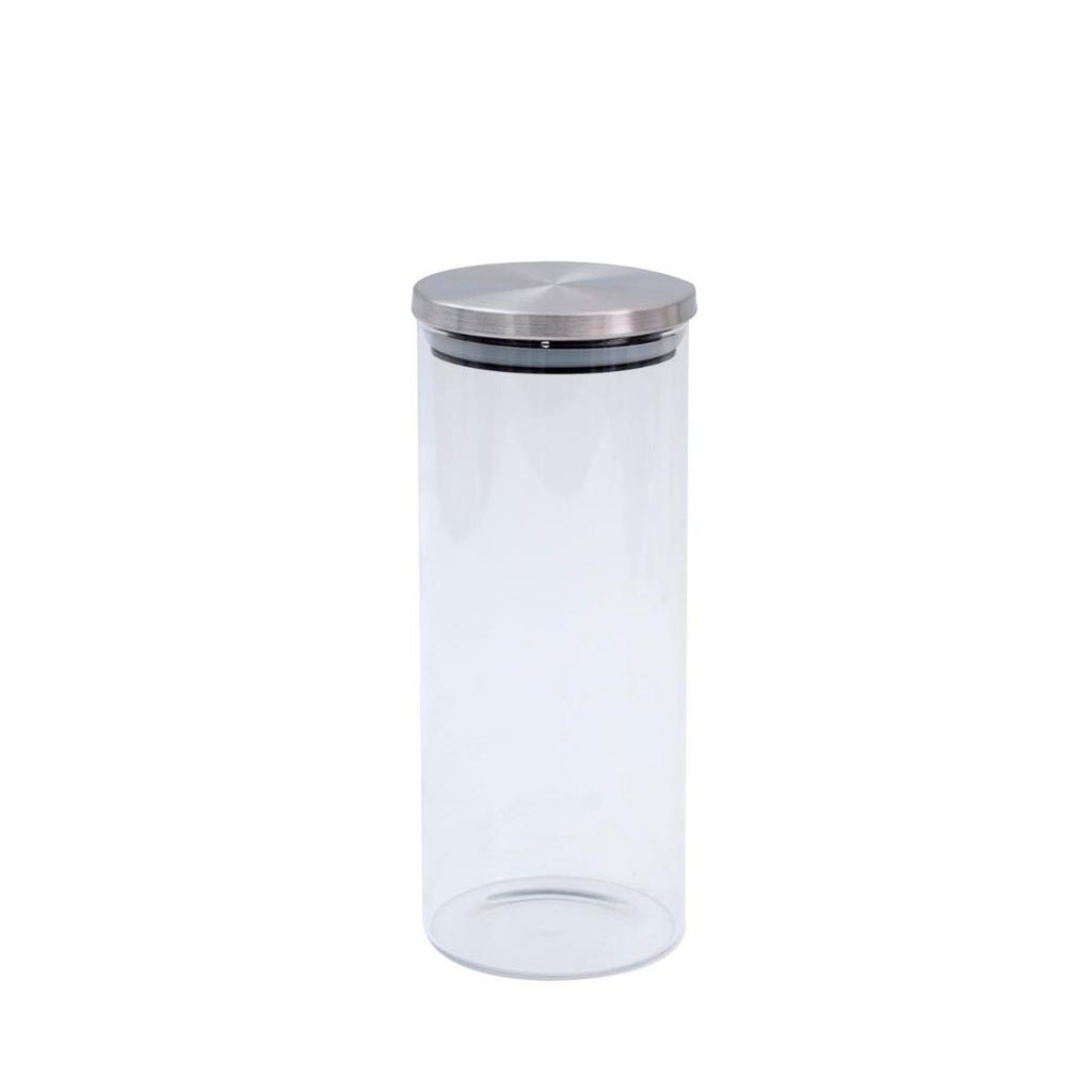 Pote 450ml de vidro com tampa de inox circular mantimento - Oikos — imagem 2 de 2