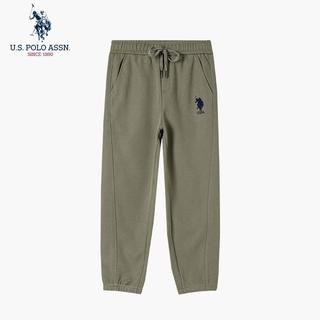 Uspoloassn American Poloassn Association Primavera Outono Masculino Solto Elástico Calça de Moletom Reta