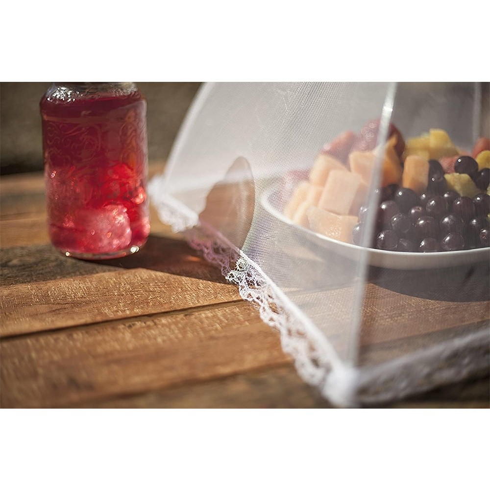 Protetores Tela Mosquiteiro Alimentos Kit1/2/3 Fruta E Bolo Protetor Alimentos Tela Protetora Tampa Proteto 32 cm — imagem 2 de 2