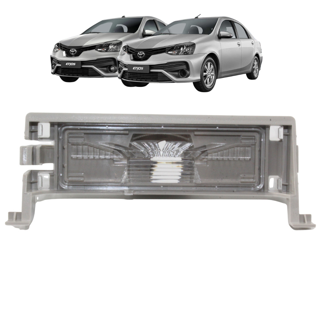 Lanterna Luz De Placa Etios Sedan Toyota Etios 2012 2013 2014 2015 2016 2017 2018 2019 Sem Soquete