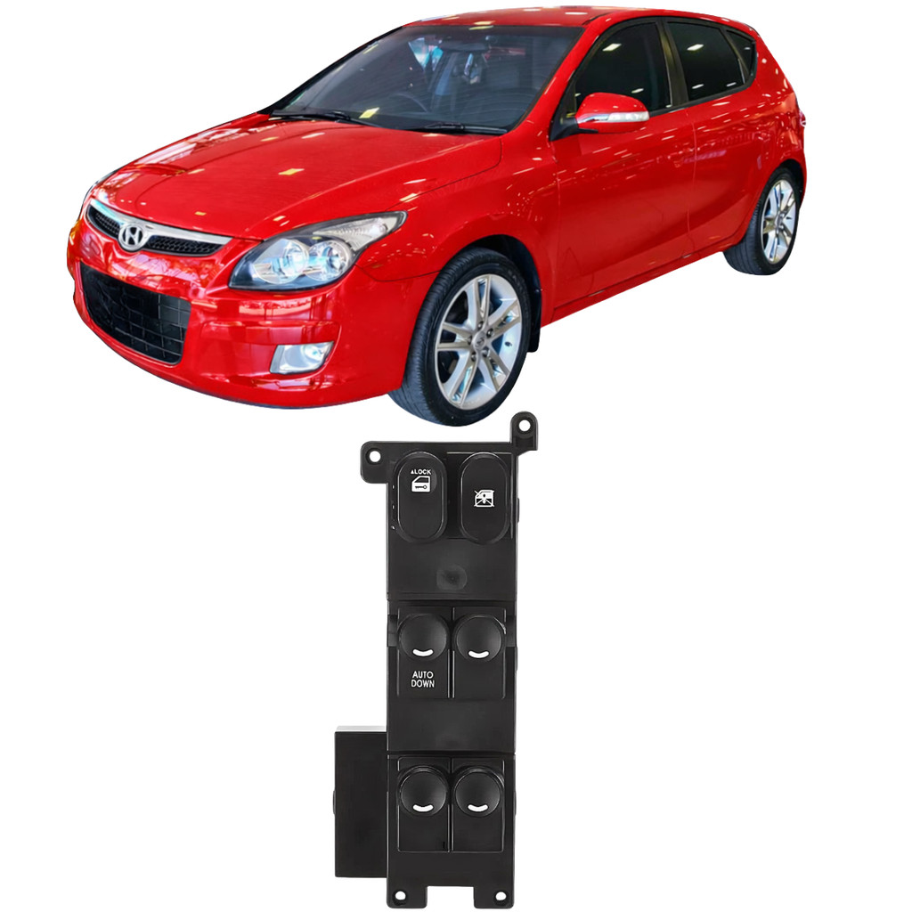Botão Interruptor Vidro Elétrico I30 2009 Até 2012 Quadruplo