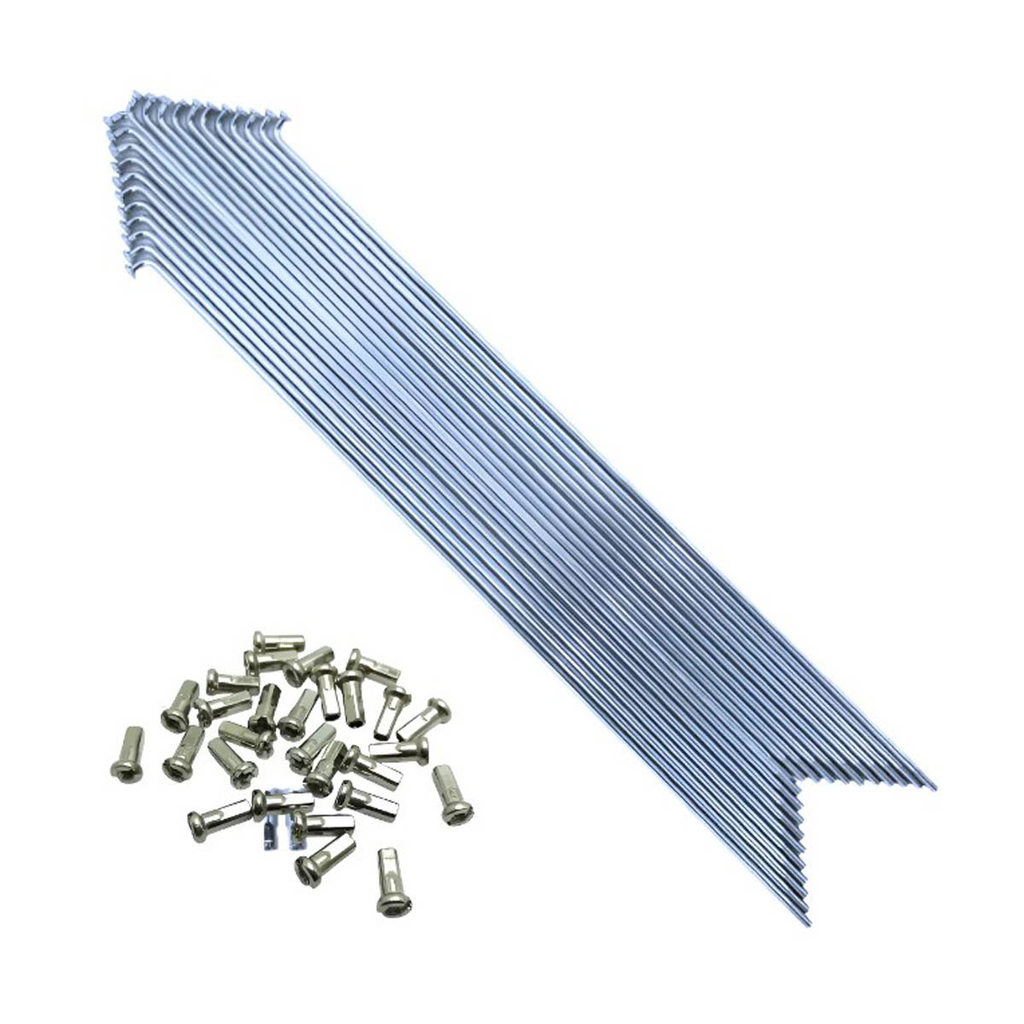 RAIO 2.5 X 280 INOX DUPLO RICHMAN ZINCADO COM NIPLE / 36 RAIOS