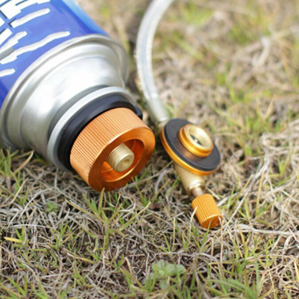 Adaptador De Metal Para Fogão De Acampamento , Gás Butano , Converter Combustível Canister Y5w6