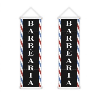 2 Banners Barbearia Barbeiro Barba Barber 1 x 0,30cm em Oferta na Shopee