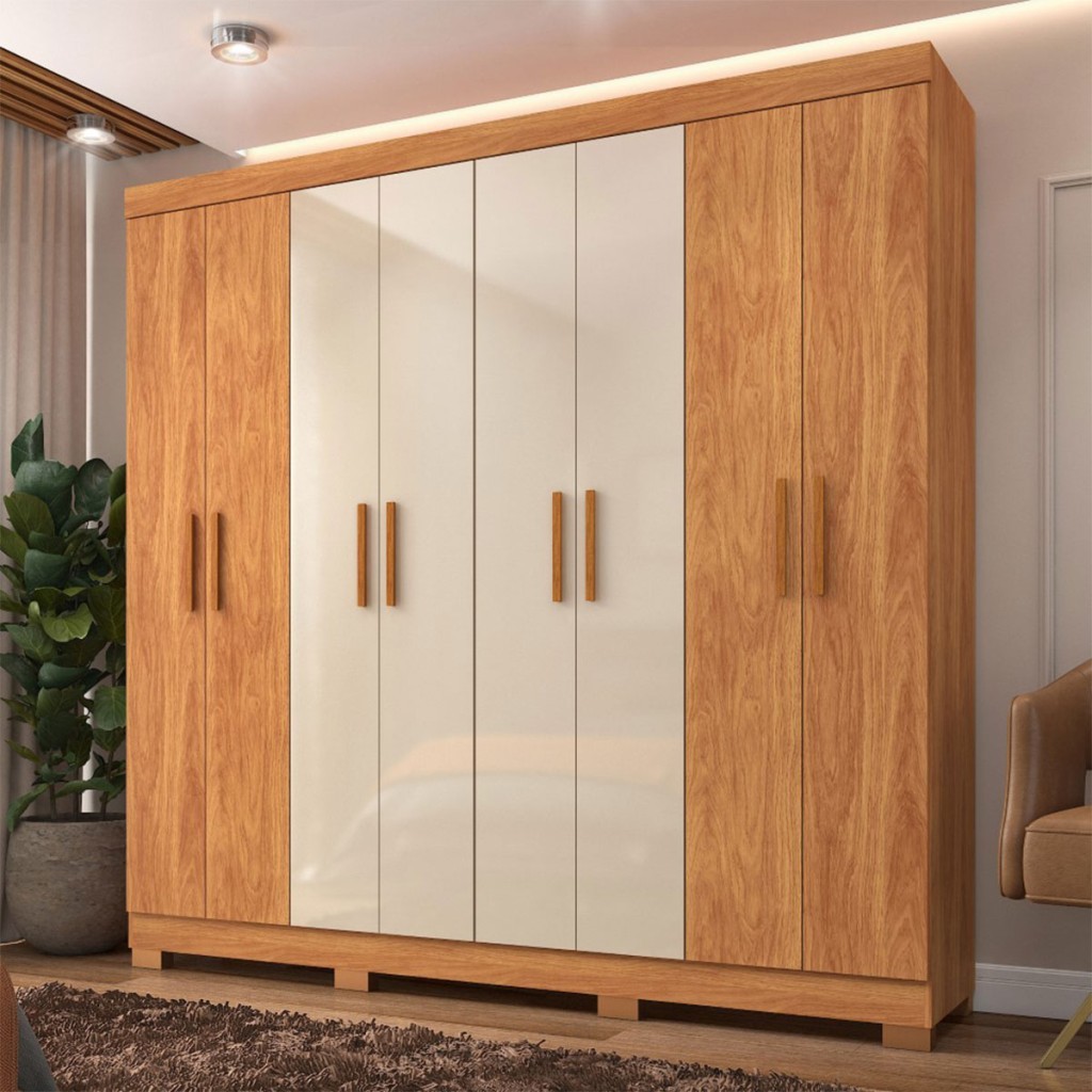 Guarda-Roupa Casal Las Vegas 8 Portas 2 Gavetas - Fellicci
