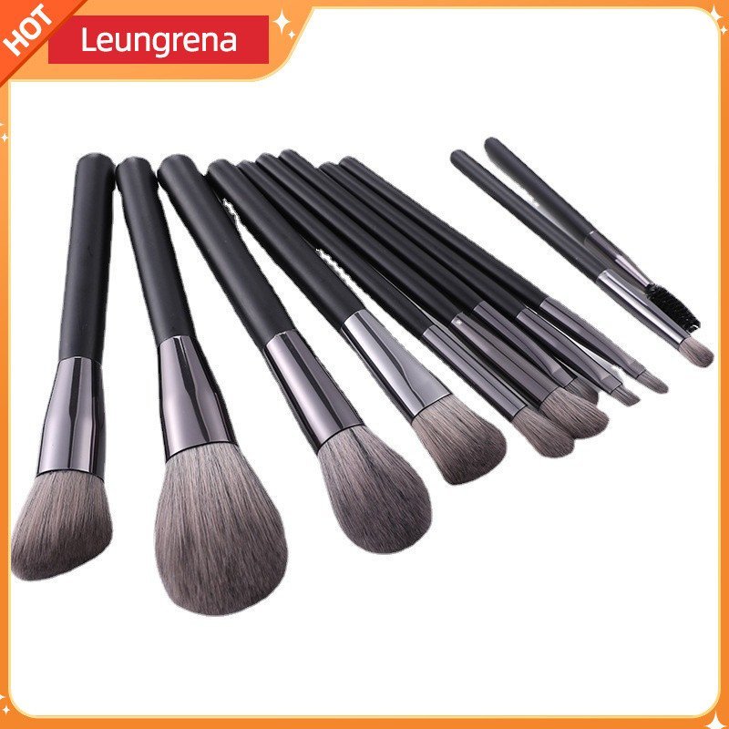 Conjunto de 11 pincéis de maquiagem em estoque, muito vendido, ferramentas de beleza em pelo sintético de chinchila ultr