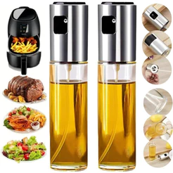 Spray Pulverizador Vidro Cor Inox Borrifador Azeite salada 100ml