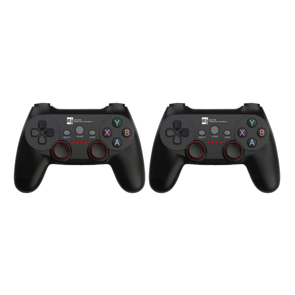 Kit 2 Controles Gamer Video Game Gamepad Sem Fio Wireless PC Android PS3 Tvbox Steam Epic