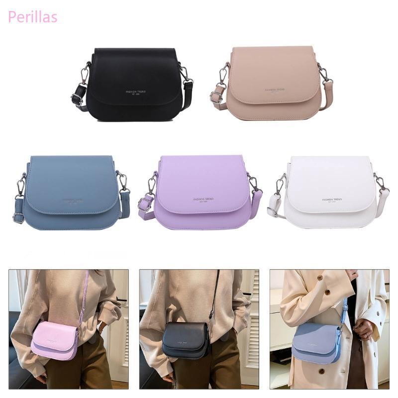 Perillas Trendy Shoulder Carryall Para Bolsa Crossbody Couro PU Capa Flip