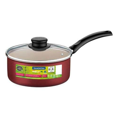 Panela 18cm Antiaderente Vermelha Turim Tramontina em Oferta na Shopee