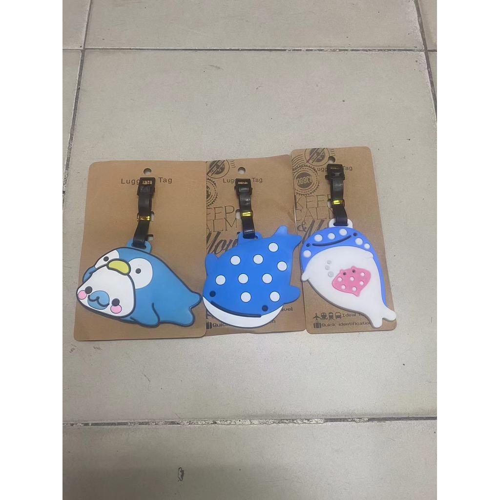 Etiqueta de bagagem fofa indispensável para viagem Sumikkogurashi Baleia Golfinho Selo Animal Etiqueta de bagagem SP3E