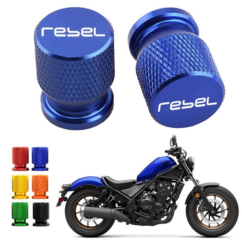 Para Honda Rebel 300 500 CMX Rebel300 Rebel500 Rebel1100 Válvula De Pneu Da Motocicleta Porta Ar Tampa Haste Plug CNC Al