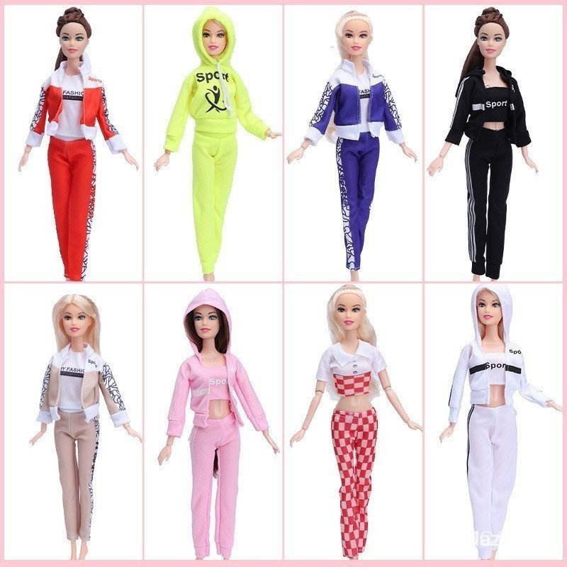 Kit Roupa Esportiva para Boneca 30cm | Conjunto Moletom com Ajuste Perfeito | Estilo Casual