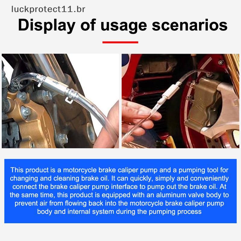 LTBR Tubo De Enchimento De Óleo Para Motocicleta , Ferramenta De Sangramento De Freio Hidráulico , Válvula Che , Acessór