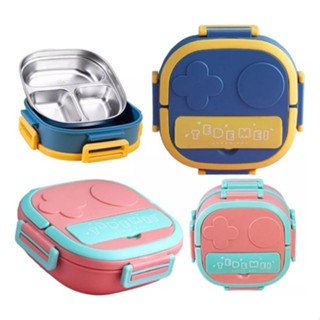 Marmita Pote Lancheira Térmica Infantil Com Colher de Aço Inox 2 divisórias.-ATACADAO- em Oferta na Shopee