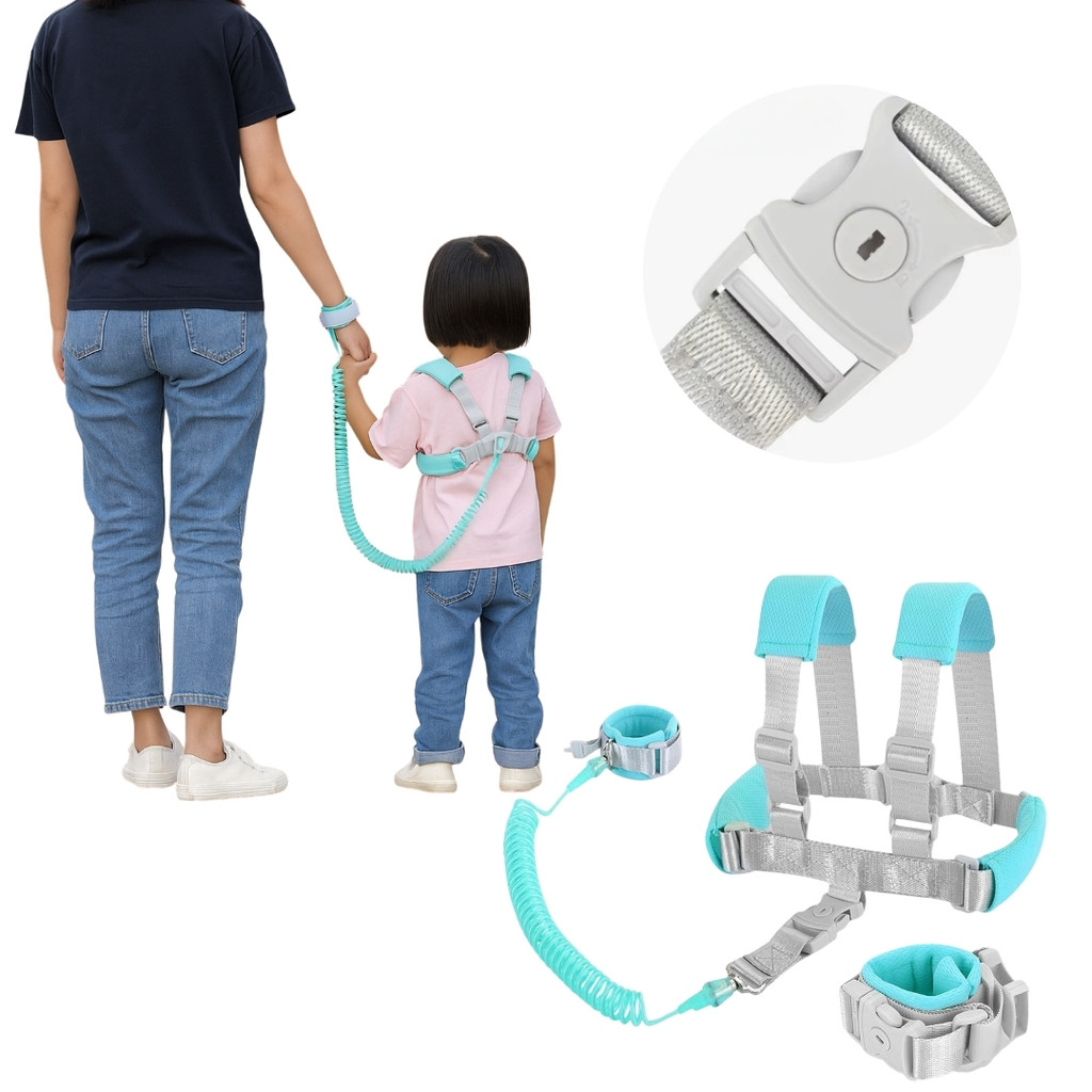 Pulseira Colete Segurança Anti Perda Criança Passeio Cinto Ajustável Resistente Envio Imediato