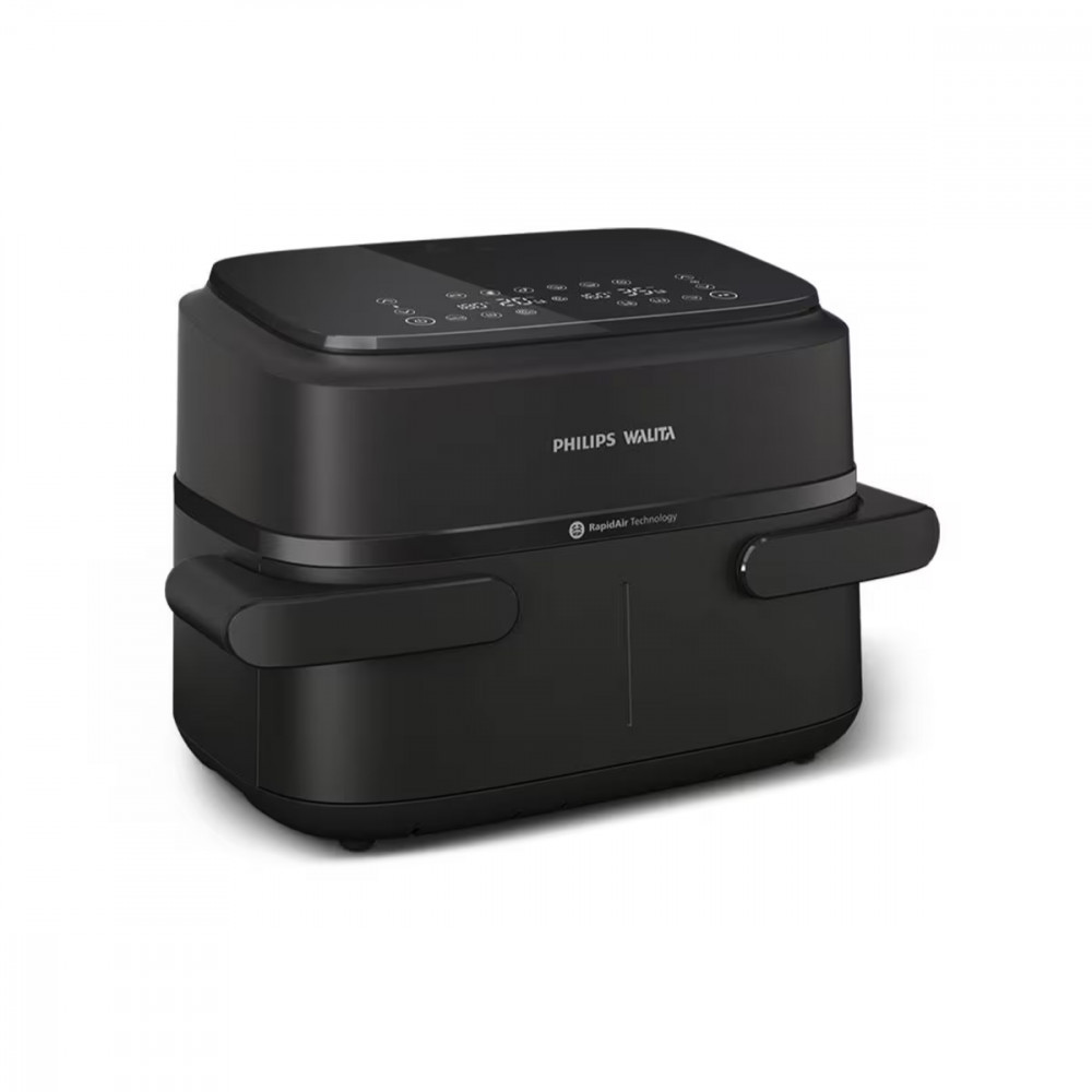 Fritadeira Airfryer Philips Walita Série 1000 NA150 7,1L 1850W Cesto Duplo Preta em Oferta na Shopee