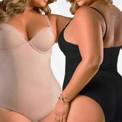 Body Macaquinho Plus Size Modelador Cinta Feminina Compressão