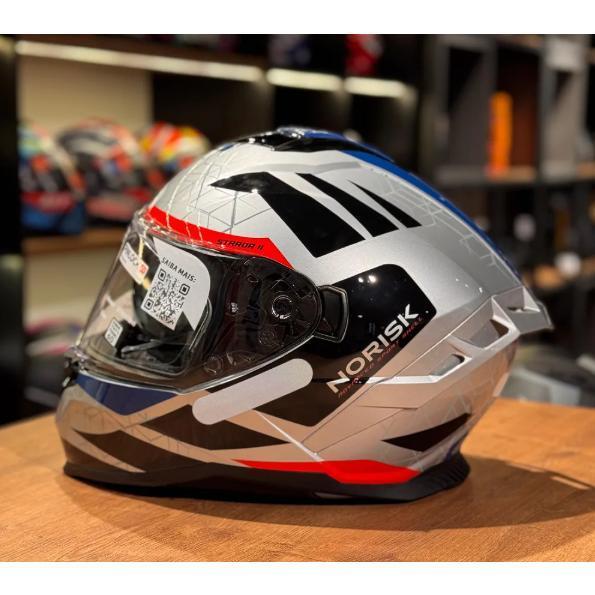 Capacete Norisk Strada 2 Original Moto Casco ABS Masculino Feminino Óculos Interno Pinlock Preparado Proteção Viagem