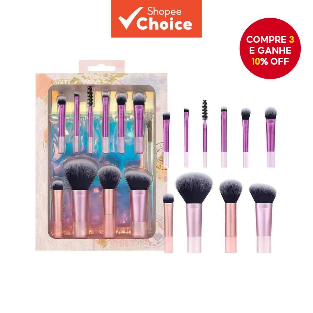  Conjunto de 10 Mini Pincéis de Viagem Deluxe: Kit Profissional Portátil de Maquiagem em Oferta na Shopee