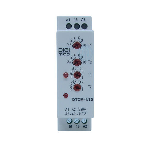 RELE TEMPO CICLICO MULT DTCM 1/10 110 220VCA DIGIMEC
