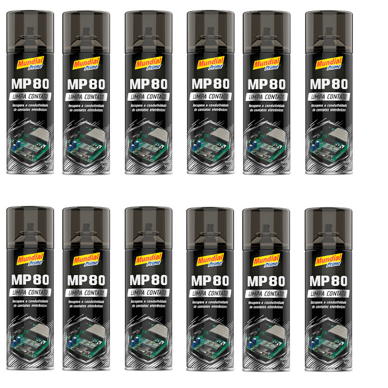LIMPA CONTATO SPRAY MP80 Eletrônica Alto Rendimento 12 PC