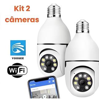 Kit 2 Câmeras Segurança IP WiFi Sem Fio - 360° PTZ Full HD G4 Suporte Lampada em Oferta na Shopee