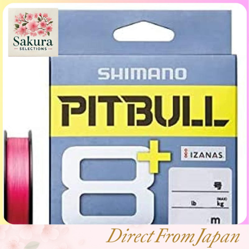 SHIMANO PE Line Pit Bull 8+ 200m Size 1.0 Traceable Pink