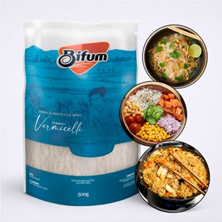 Macarrão de Arroz Bifum Massa Sem Glúten de 500g Sem Conservantes Macarrão Fit em Oferta na Shopee