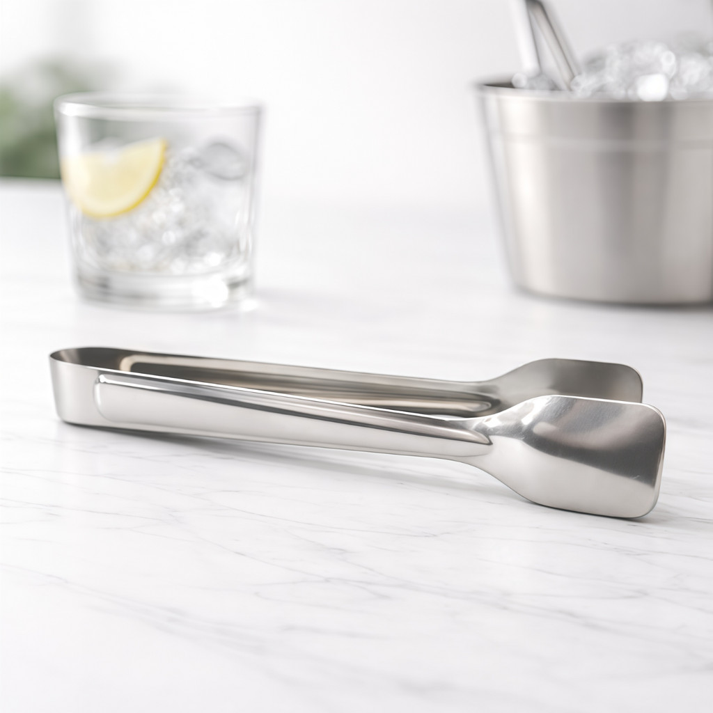 Pegador De Gelo Universal Em Inox 18cm Baccani Frios Doces Salgados Lanches Utensílio Cozinha