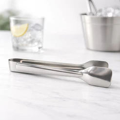 Pegador De Gelo Universal Em Inox 18cm Baccani Frios Doces Salgados Lanches Utensílio Cozinha