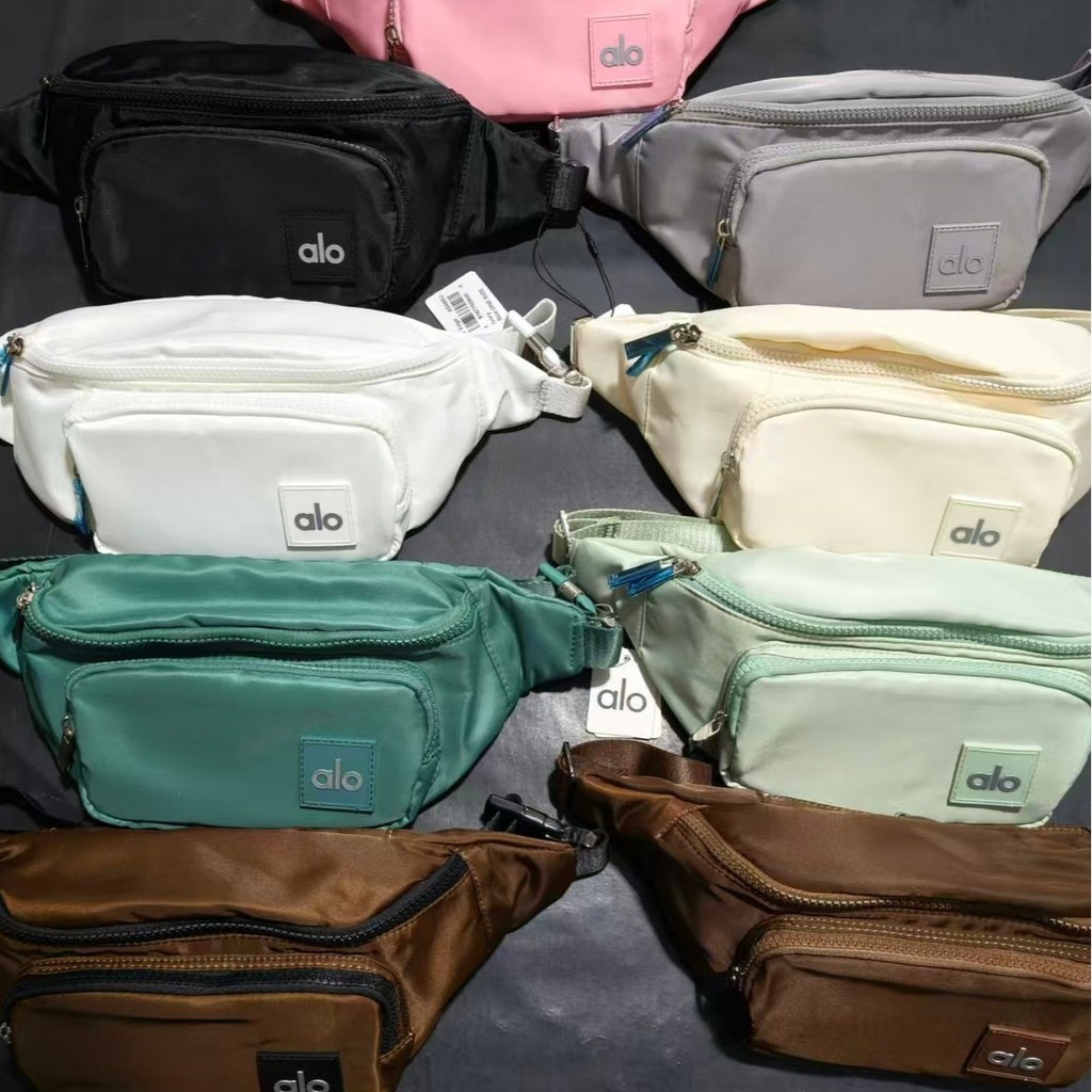 a1oyoga Nova bolsa de cintura esportiva simples e moderna, bolsa transversal multifuncional de grande capacidade, bolsa em Oferta na Shopee