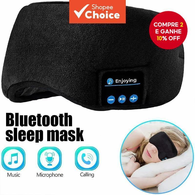 Sleep Headphones Máscara Ocular Bluetooth-Sem Fio , Música , Viagens , Viva-Voz , Lavável E Alto-Falantes Integrados