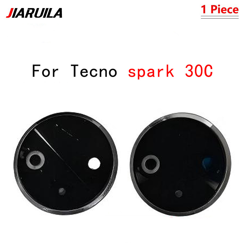Para Tecno spark 30C Traseira Câmera Capa De Lente De Vidro Com Suporte De Moldura Peça De Reposição