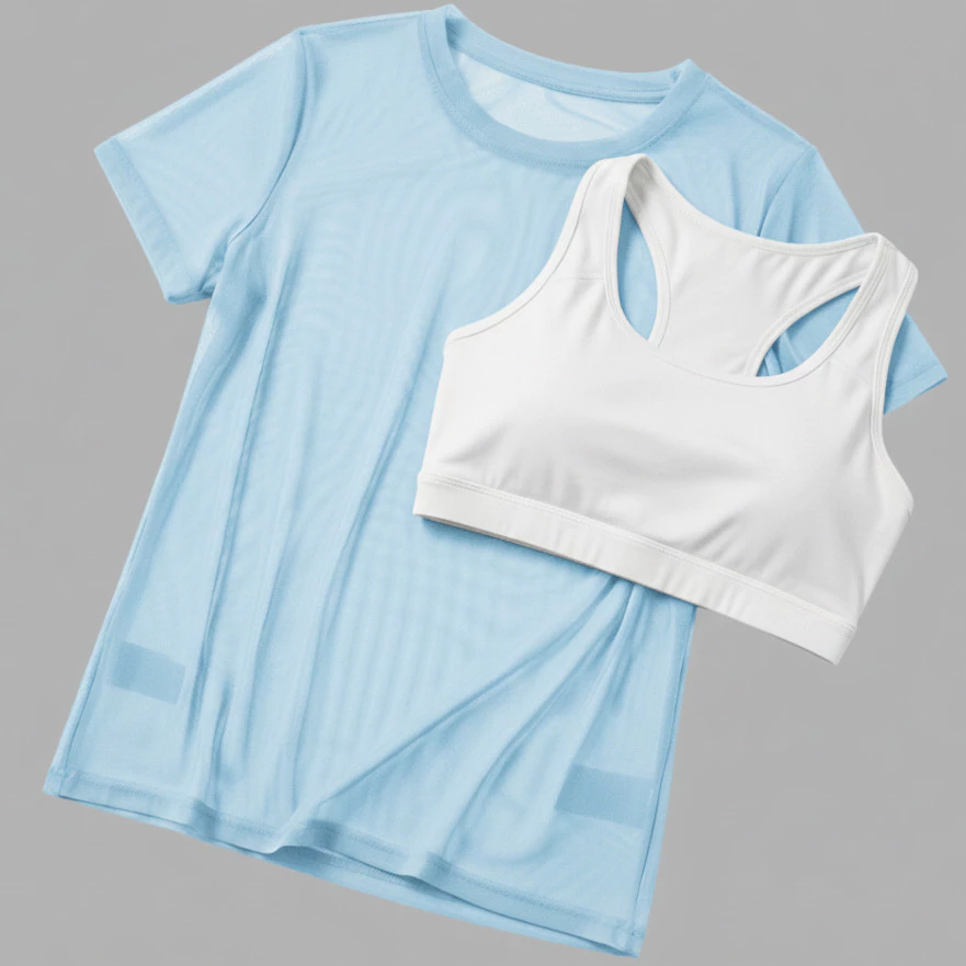 Blusa Feminina Plus Size Tule Vazadinha Para Academia Fitness Treino Soltinha Leve — imagem 1