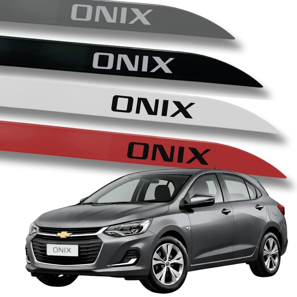 Jogo Friso Slim Lateral Chevrolet Onix Original com Grafia