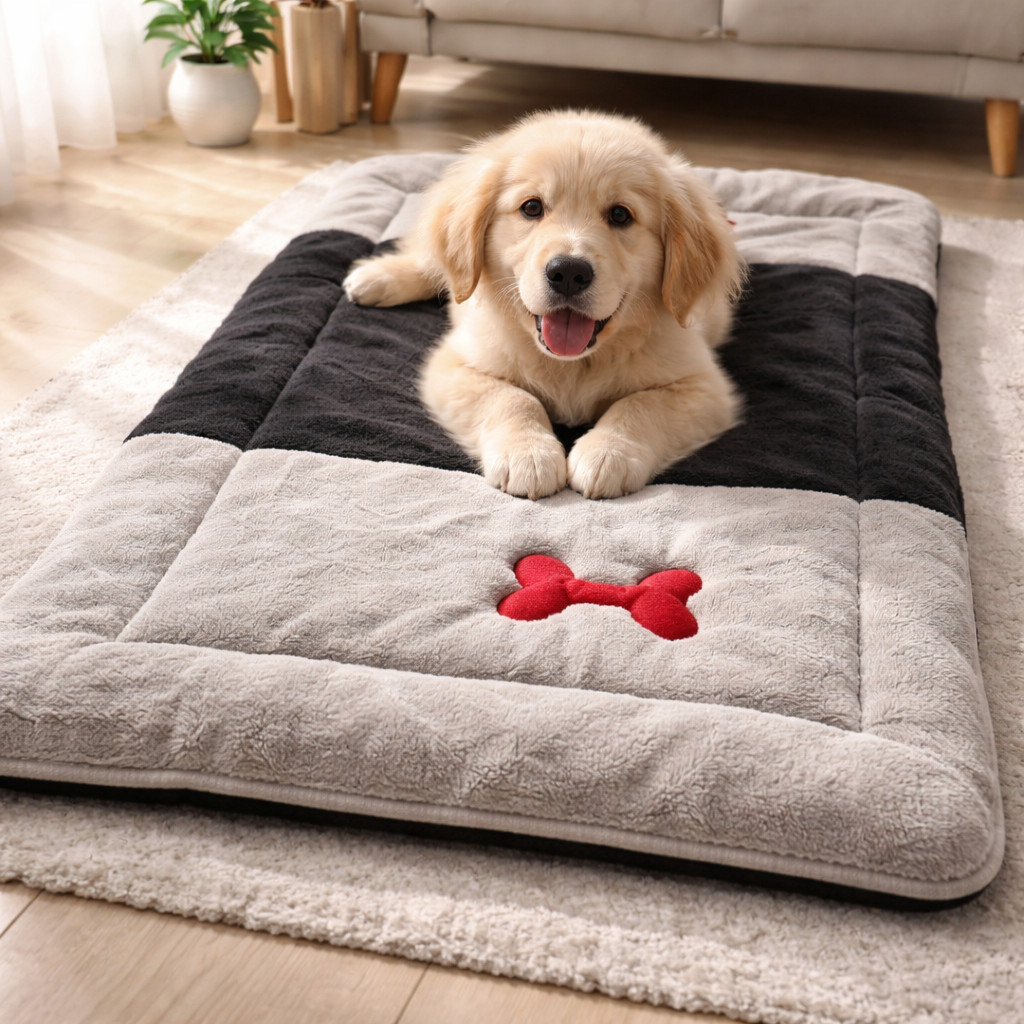 Colchonete Pet de Pelúcia Macia para Cães e Gatos Confortável 80x50cm Antialérgico Varias Cores