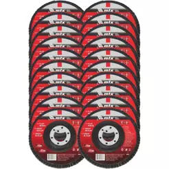 Disco de Lixa Flap 4,1/2 POL Grana 60 Kit Com 20 Unidades MTX